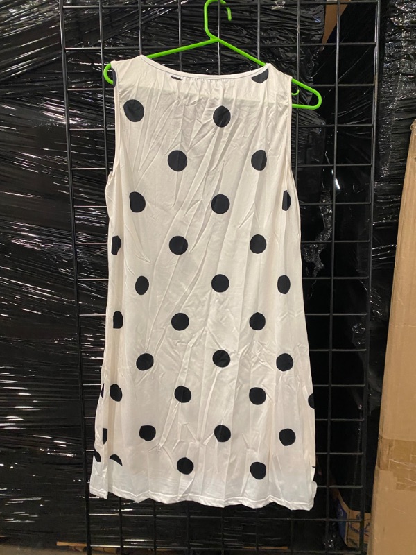 Photo 1 of Vintage Polkadot Black And White Dress (L)