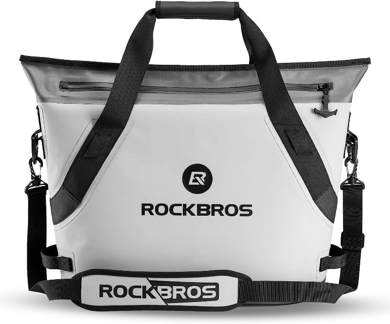 Photo 1 of ROCKBROS Soft Cooler Insulated Leak Proof Cooler Bag Portable 36 Can Large Soft Sided Coolers Waterproof Insulated Pack Cooler for Travel, Beach, Camping, Picnic, Lunch, Fishing, Floating, Party