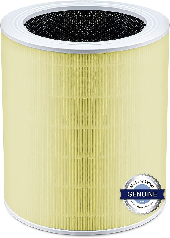 Photo 1 of LEVOIT Core 600S Air Purifier Pet Allergy Replacement Filter, 3-in-1 Hepa and High-Efficiency Activated Carbon, Core 600S-RF-PA, 1 Pack