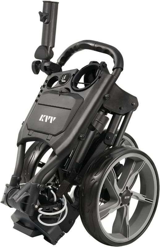 Photo 1 of KVV 3 Wheel Golf Push Cart Ultra Lightweight Smallest Folding Size, New-Version Scorecard Holder
