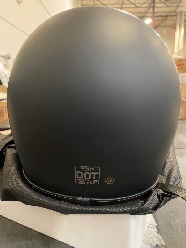 Photo 3 of ROYAL M141 Full face Motorcycle Helmet - DOT Approved - Unisex, Classic, Elegant Design (Matte Black, XL) Matte Black X-Large