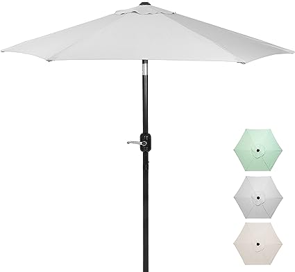 Photo 1 of 
Visit the Punchau Store
Punchau Outdoor Patio Umbrella, Easy Open/Close Crank and Push Button Tilt Adjustment - Market Umbrellas