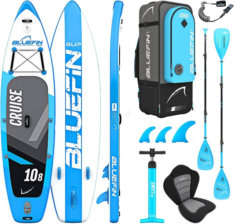 Photo 1 of Bluefin Cruise SUP Package | Stand Up Inflatable Paddle Board | 6” Thick | Fibreglass Paddle | Kayak Conversion Kit | All Accessories