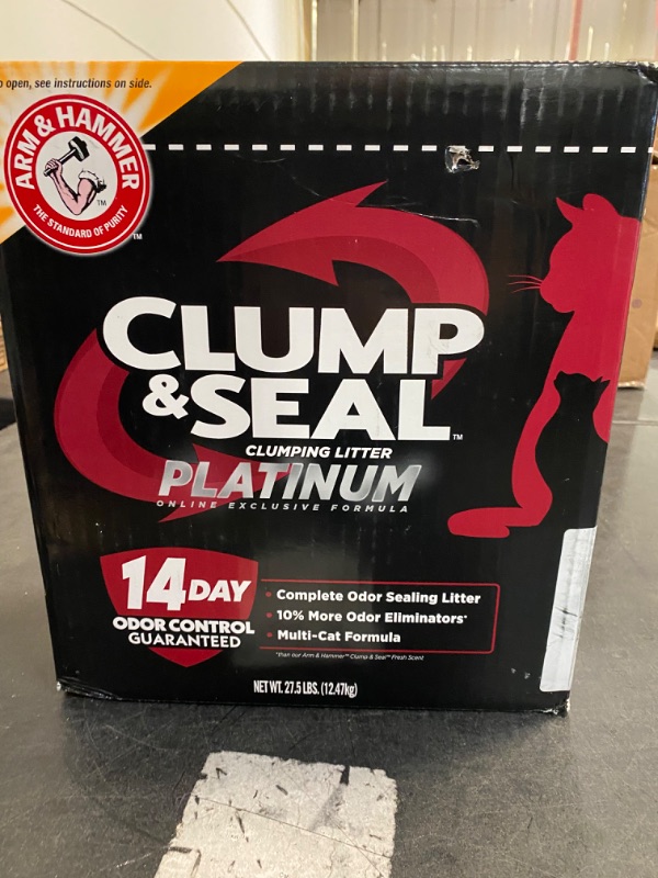 Photo 2 of ARM and HAMMER Clump and Seal Platinum Clumping Cat Litter