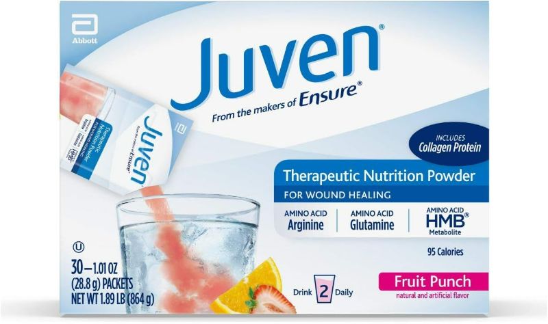 Photo 1 of Juven Fruit Punch Therapeutic Nutrition Powder 30 x 28.8 G