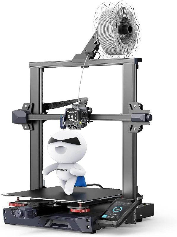Photo 1 of Creality Ender 3 S1 Plus 3D Printers with CR Touch Auto-Leveling High Precision Dual Z-axis Sprite Direct Dual-Gear Extruder Silent Plate FDM 3D Printer for Beginners Print Size 11.81x11.81x11.81inch