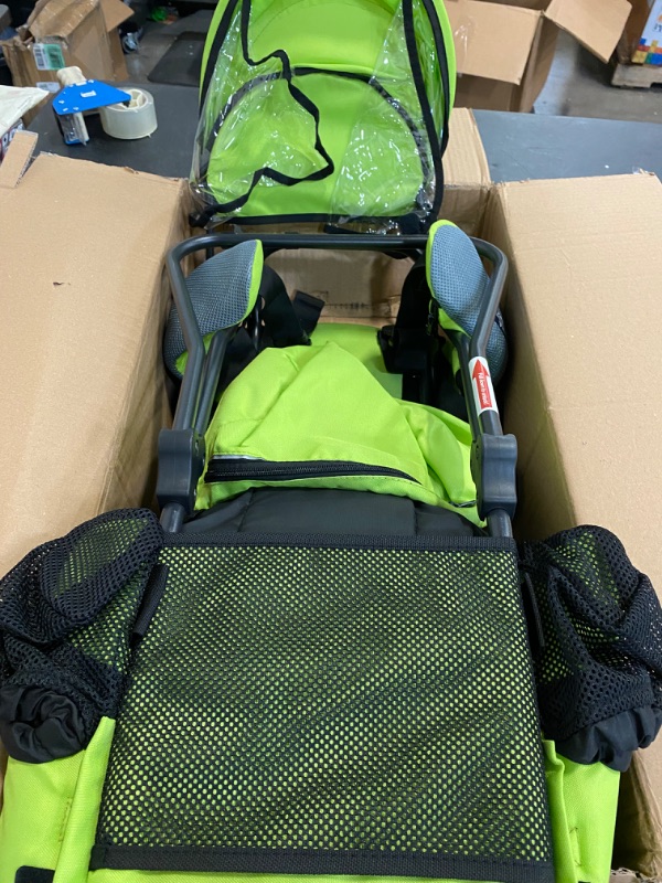 Photo 3 of ClevrPlus Cross Country Baby Backpack Hiking Child Carrier Toddler Green