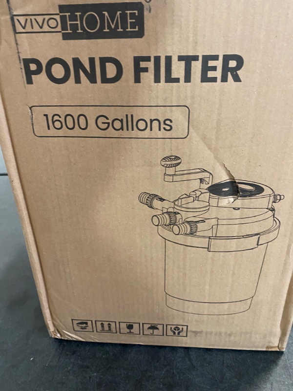 Photo 3 of VIVOHOME Pressurized Biological Pond Filter with 13-watt Light, Up to 1600 Gallons