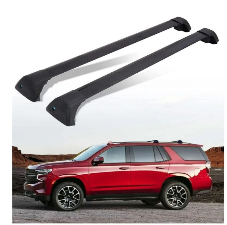 Photo 1 of Lockable SUV Roof Luggage Carrier Bars ( 49 Inch) (Black)