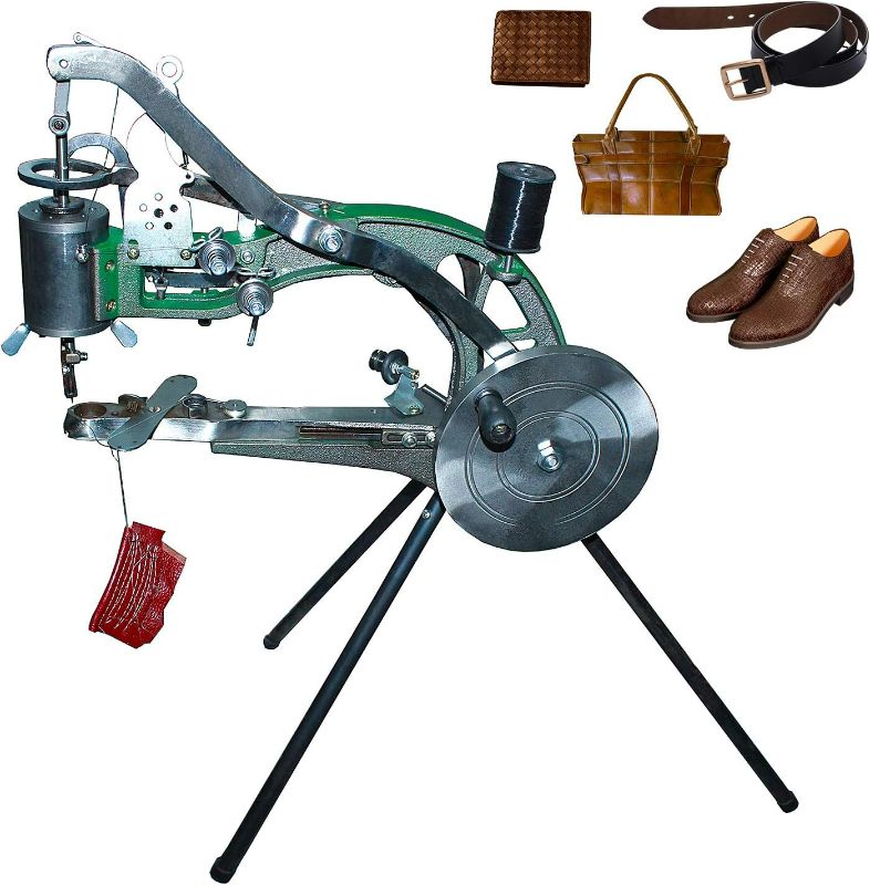 Photo 1 of ColouredPeas (the Latest Upgraded Version 10 -Bearings) Shoe Repair Hand Sewing Machine, Shoe Cobbler Machine with Nylon Line, Manual Mending