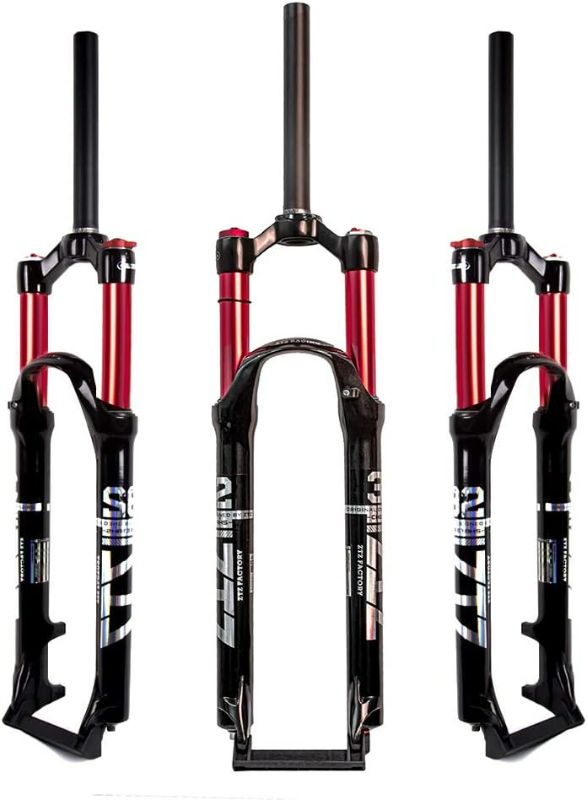 Photo 1 of ZTZ Mountain Front Fork 26 Inch 27.5 Inch 29 Inch Double Air Chamber Fork Bicycle Shock Absorber Front Fork Air Fork