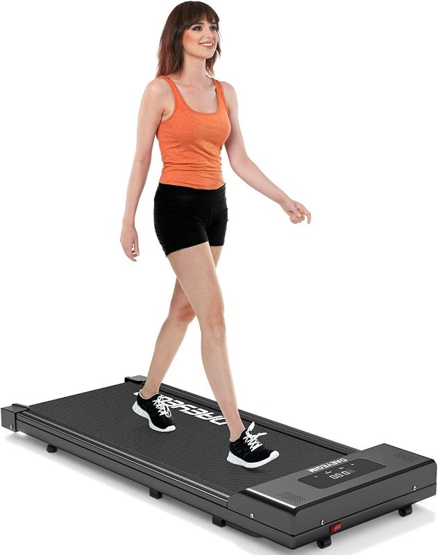 Photo 1 of Walking Pad Under Desk Treadmill Walking Treadmill Portable Desk Treadmill Slim Walking Running for Home Office Exercise - Remote, LED Display