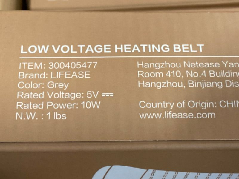 Photo 2 of Lifease Low Voltage Heating Belt