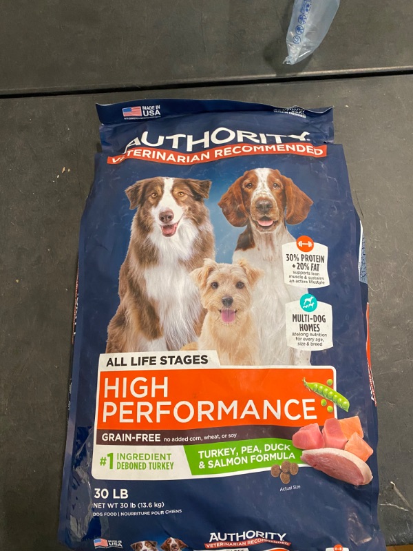 Photo 1 of Authority® Everyday Health High Performance All Life Stage Dry Dog Food - Turkey, Salmon & Duck