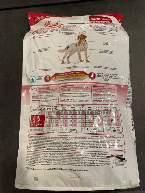Photo 3 of Royal Canin Medium Breed Adult Dry Dog Food, 17 lb bag