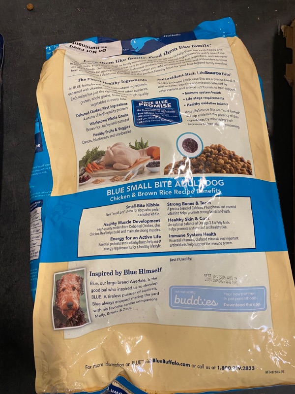 Photo 3 of Blue Buffalo Life Protection Formula Natural Adult Small Bite Dry Dog Food, Chicken and Brown Rice 15-lb