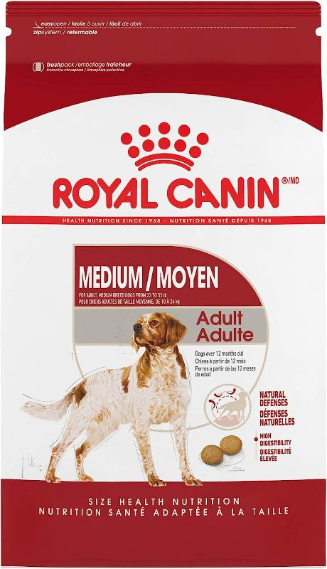 Photo 1 of Royal Canin Medium Breed Adult Dry Dog Food, 30 lb bag