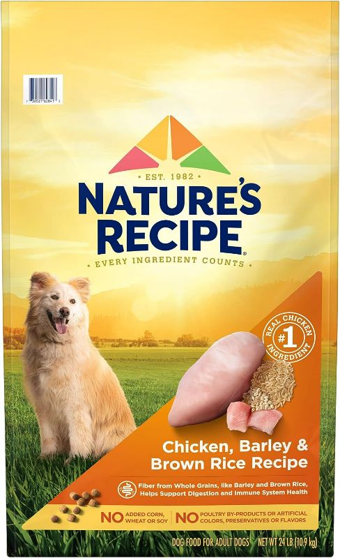 Photo 1 of Nature?s Recipe Dry Dog Food, Chicken, Barley & Brown Rice Recipe, 24 lb. Bag