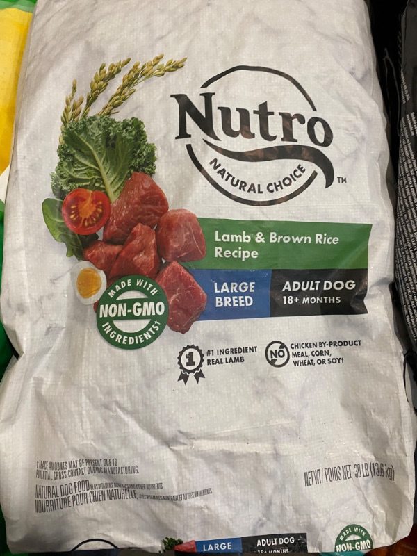 Photo 2 of NUTRO NATURAL CHOICE Adult Dry Dog Food, Lamb & Brown Rice Recipe Dog Kibble, 30 lb. Bag