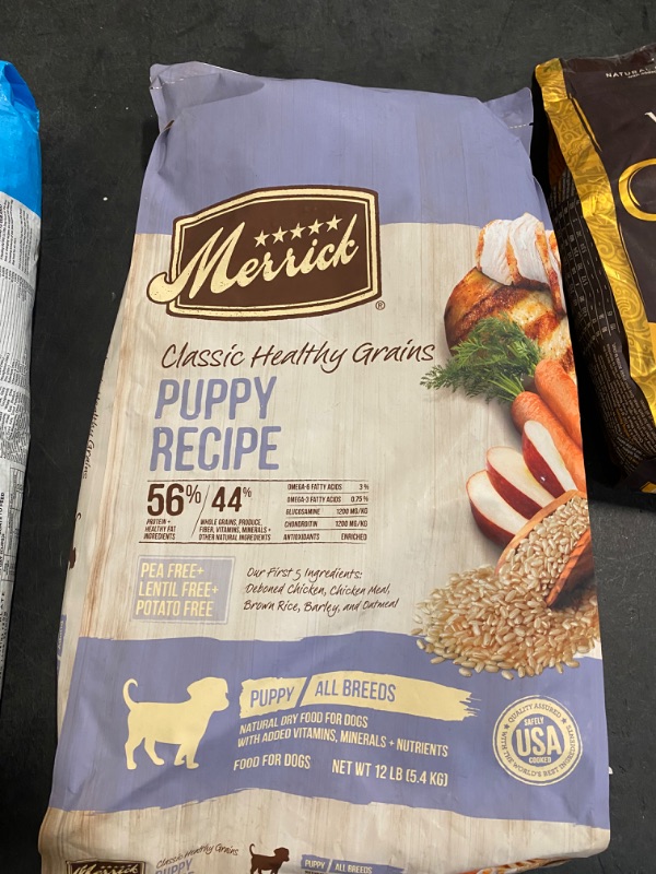 Photo 2 of Merrick Classic Healthy Grains Puppy Recipe Dry Dog Food - 12 lb. Bag