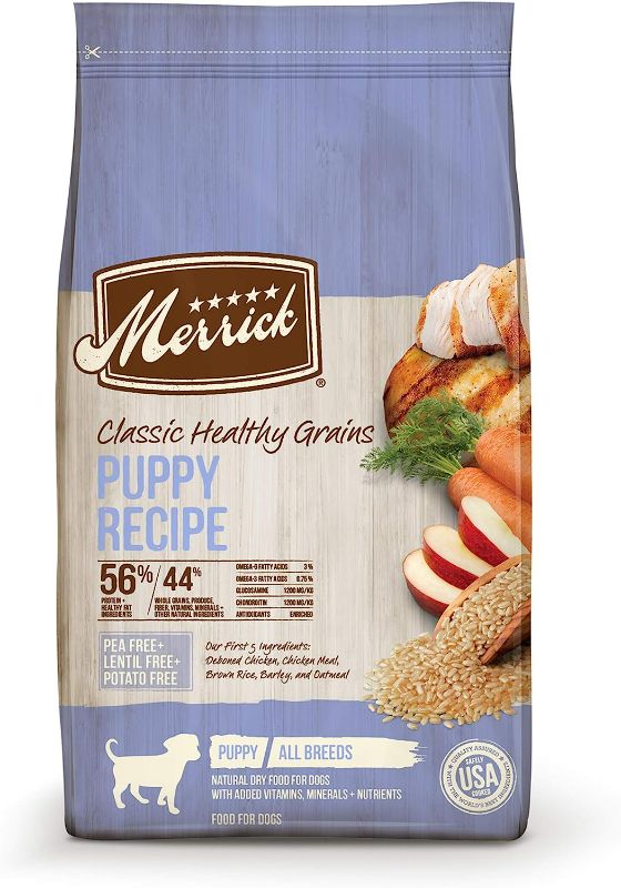 Photo 1 of Merrick Classic Healthy Grains Puppy Recipe Dry Dog Food - 12 lb. Bag
