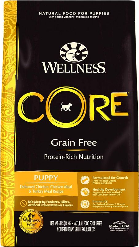 Photo 1 of Wellness CORE Natural Grain Free Dry Dog Food, Puppy, 4-Pound Bag
