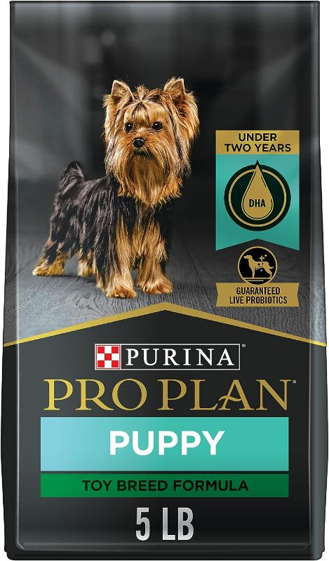 Photo 1 of Purina Pro Plan High Protein Toy Breed Puppy Food DHA Chicken & Rice Formula - 5 lb. Bag