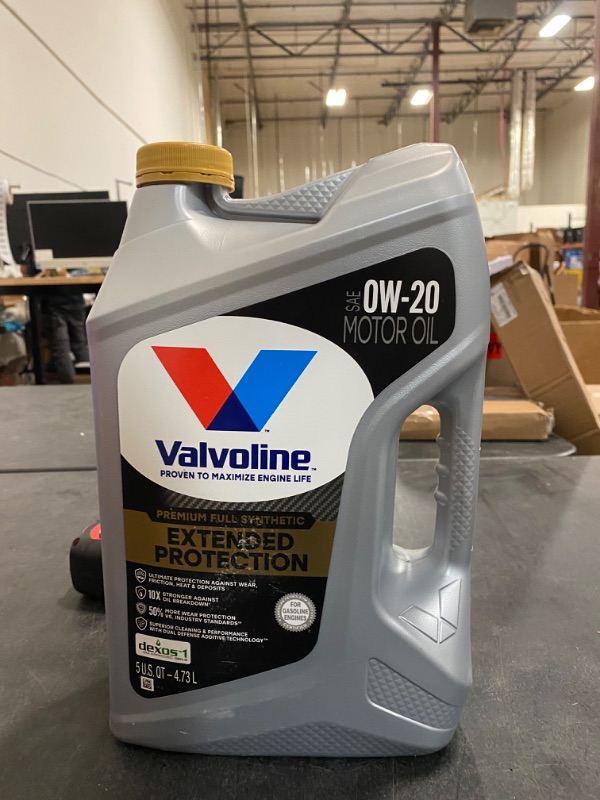 Photo 2 of Valvoline Extended Protection 0W-20 Full Synthetic Motor Oil 5 Quart 5 QT Extended Protection