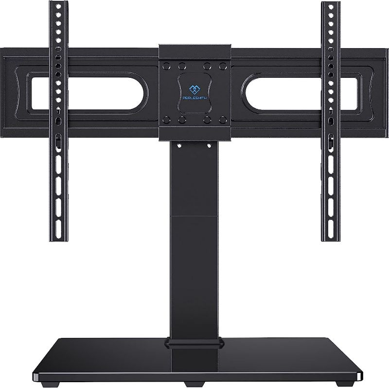 Photo 1 of PERLESMITH Universal Swivel TV Stand Mount for 37-65,70,75 Inch LCD OLED Flat/Curved Screen TVs-Height Adjustable Table Top TV Stand/Base with Wire Management,VESA 600x400mm up to 88lbs,PSTVS18