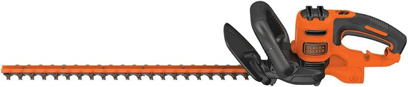 Photo 1 of BLACK+DECKER Electric Hedge Trimmer, 22-Inch Blade, Corded (BEHT350FF) Orange
