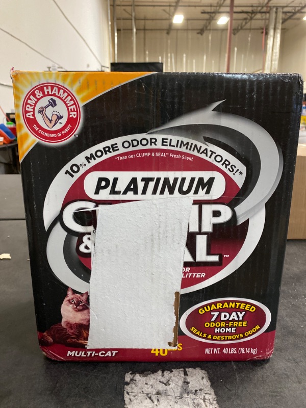 Photo 2 of ARM & HAMMER Clump & Seal Platinum Cat Litter 40 lb