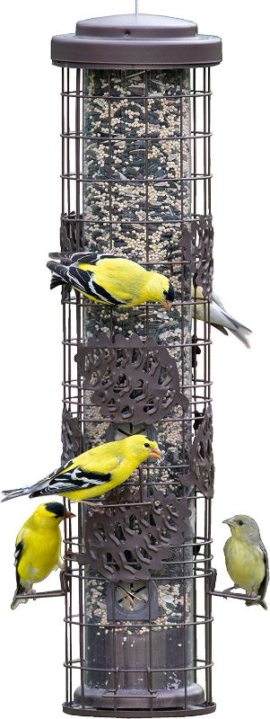 Photo 1 of Perky-Pet SBG101 Squirrel Off Max Pinecone Bird Feeder with Flexports – 1.75 lb Capacity