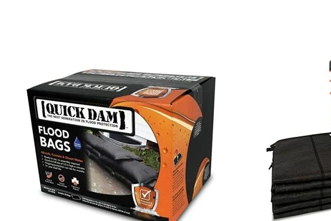 Photo 1 of Quick Dam QD1224-20 Flood Bag, 20 Pack, Black, 20 Pack and Grab & Go Flood Kit