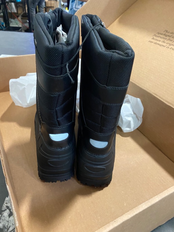 Photo 2 of Men's Winter Snow Boots Mid Calf Waterproof Insulated Fur Lined Warm Anti-Slip Zip Boot (Size 10 Men)