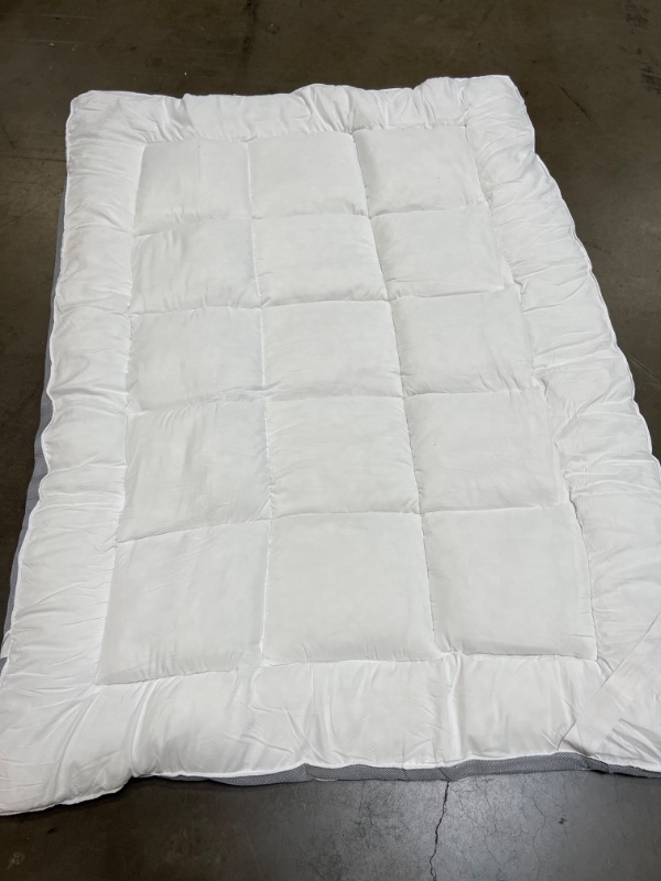 Photo 2 of SUFUEE Mattress Topper Full Size 2 inch Thick Down Alternative Quilted Mattress Cover Soft and Warm Mattress Pad for All Seasons