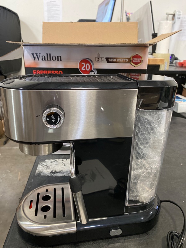 Photo 3 of Wallon 20 Bar Espresso Machine with milk frother, Espresso, Cappuccino, Latte, Machiato Maker, For Home Barista, 1.4L Water Tank, 1350W