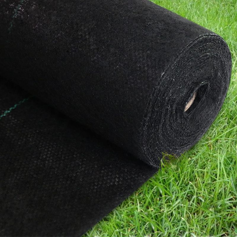 Photo 1 of SEALED HOOPLE 5oz 4ft*180ft Garden Weed Barrier Landscape Fabric, Heavy Duty & Ultra Thick, Premium Weeds Control for Flower Bed, Pavers and Other Outdoor Projects. Easy Setup & Convenient Design
