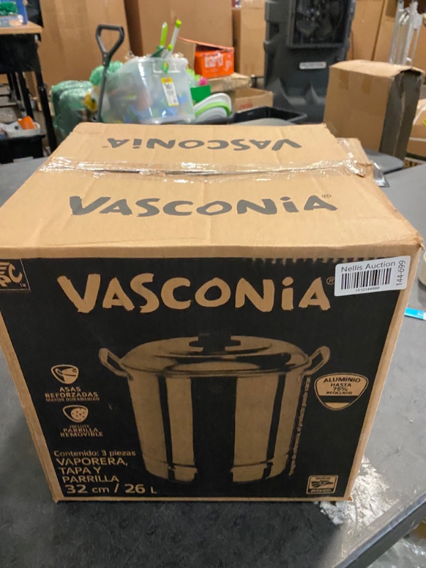 Photo 3 of Vasconia 27.5-Quart Steamer Pot (Aluminum) with Tray & Aluminum Lid for Most Stoves (Hand-Wash only) Large Stock Pot for Tamales, Steaming, Boiling & Frying - Makes Seafood, Pasta, Veggies & More