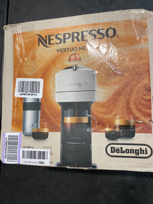 Photo 4 of Nespresso Vertuo Next Coffee and Espresso Machine by Breville with Milk Frother, 18 ounces, White

