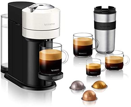 Photo 3 of Nespresso Vertuo Next Coffee and Espresso Machine by Breville with Milk Frother, 18 ounces, White
