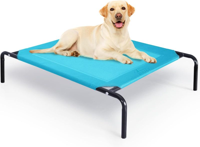 Photo 1 of BRIKY Elevated Dog Bed, Outdoor Raised Dog Cots Beds for Extra Large Medium Small Dogs, Portable Pet Beds with Cooling Washable Mesh XL
