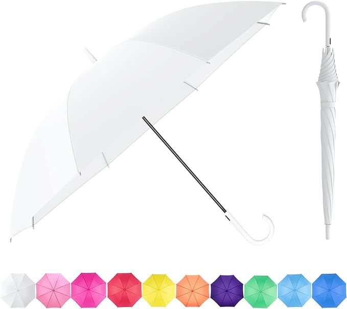 Photo 1 of RUMBRELLA UV Stick Umbrella Auto Open UPF 50+ with J Hook Handle 50IN
