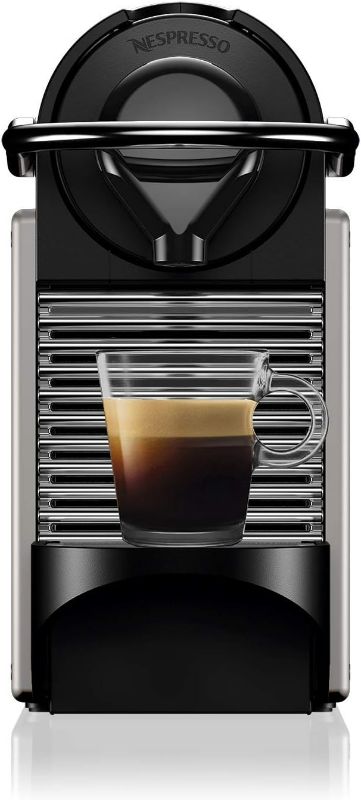 Photo 2 of Nespresso BEC430TTN Pixie Espresso Machine, 24 ounces by Breville, Titan
