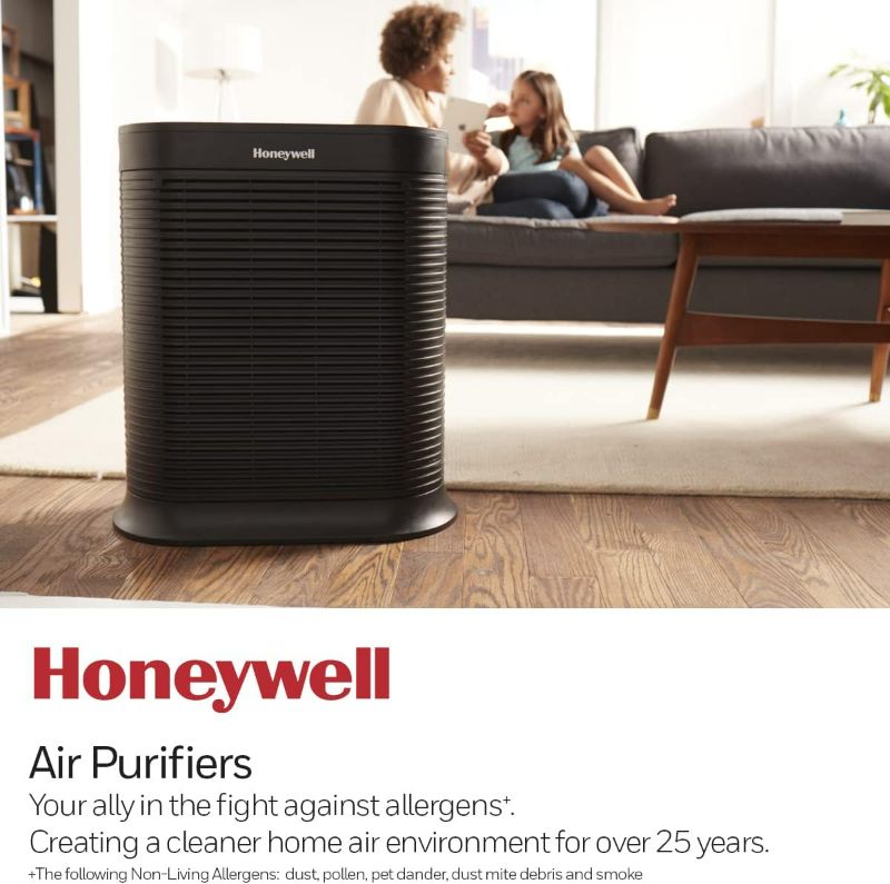 Photo 4 of Honeywell HPA300 HEPA Air Purifier for Extra Large Rooms - Microscopic Airborne Allergen+ Dust Reducer, Cleans Up To 2250 Sq Ft in 1 Hour - Wildfire/Smoke, Pollen, Pet Dander – Black
