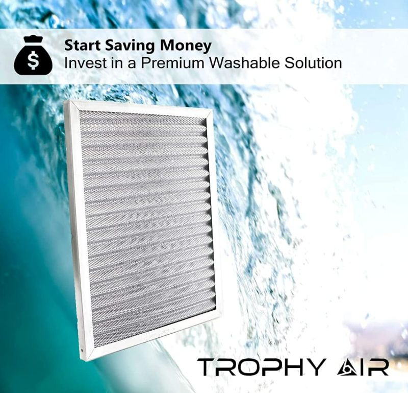 Photo 2 of 20x12x1 | Trophy Air | Merv 8 | Washable Furnace Filter | Lifetime HVAC & Furnace Air Filter | Washable | Superior particle-holding Ability | Premium Quality Aluminum
