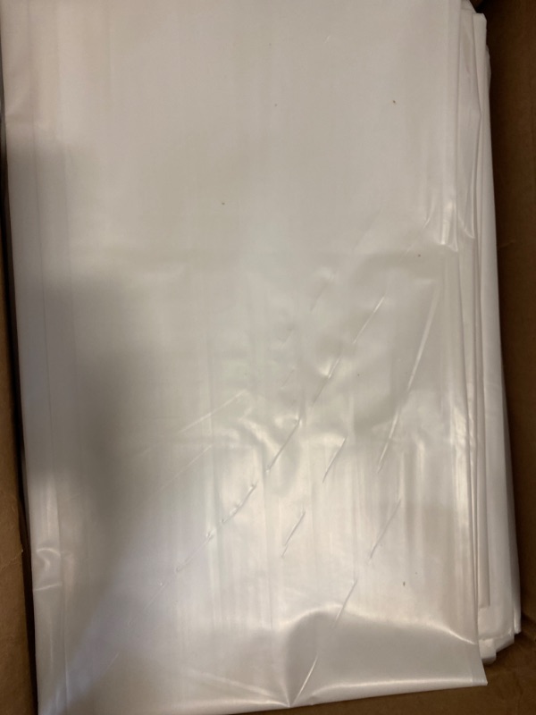 Photo 1 of HEAVY DUTY CLEAR PLASTIC 55 Gallon Clear Trash Bags, (50 Bags ) Large Clear Plastic Recycling Garbage Bags.
