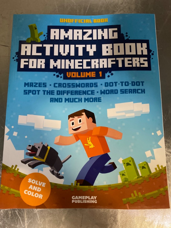 Photo 2 of Amazing  Activities for Minecrafters: Puzzles and Games for Endless Fun Paperback – Volume 1