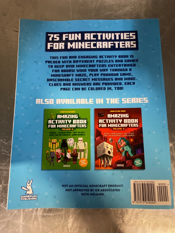 Photo 3 of Amazing  Activities for Minecrafters: Puzzles and Games for Endless Fun Paperback – Volume 1