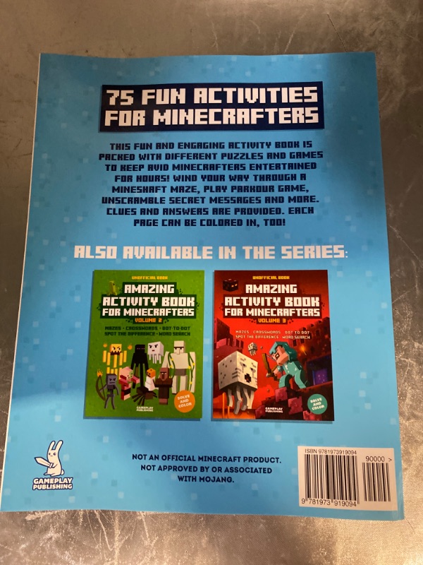 Photo 3 of Amazing Activity Book for Minecrafters : Puzzles, Mazes, Dot-To-Dot, Spot the... Volume 1
