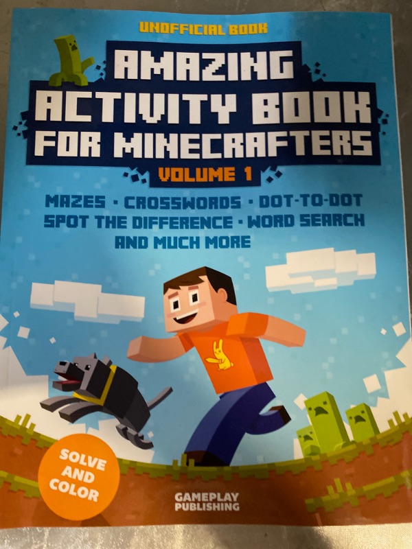 Photo 2 of Amazing Activity Book for Minecrafters : Puzzles, Mazes, Dot-To-Dot, Spot the... Volume 1
